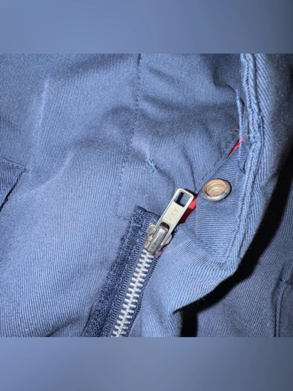 Vintage‎ Dickies Insulated Coveralls Navy Talon Zipper Quilted Lined Thrashed XL